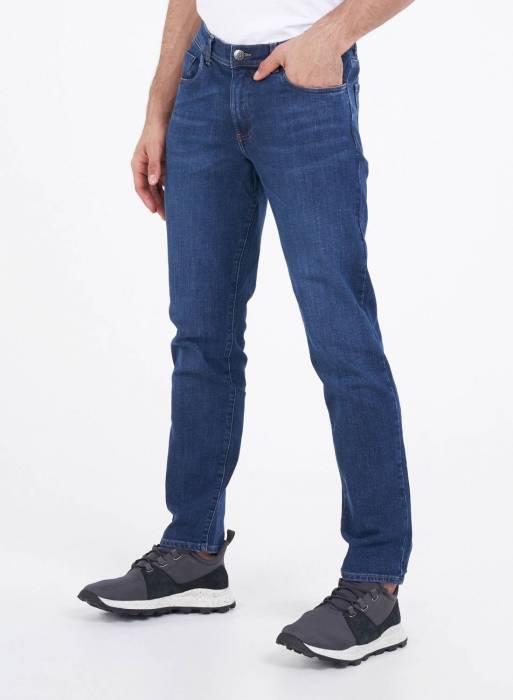 شلوار جین مردانه اسلیم فیت تیمبرلند آبی مدل 099