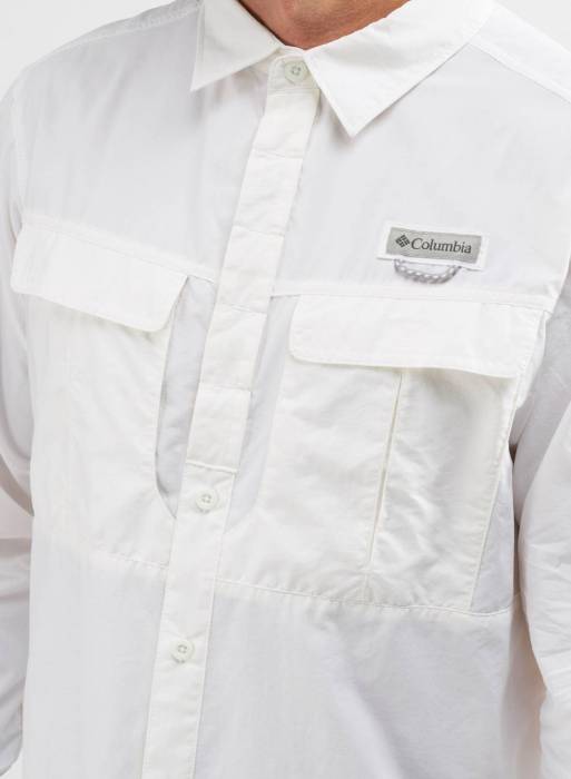 پیراهن مردانه کلمبیا سفید مدل 878
