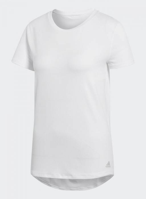 تیشرت آستین کوتاه ورزشی زنانه آدیداس سفید مدل 656