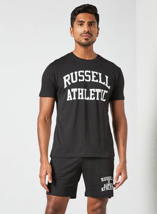 تیشرت مردانه مشکی برند russell athletic