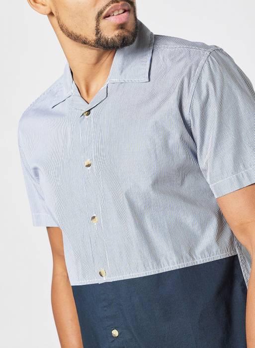 پیراهن آستین کوتاه مردانه آبی برند abof مدل 512