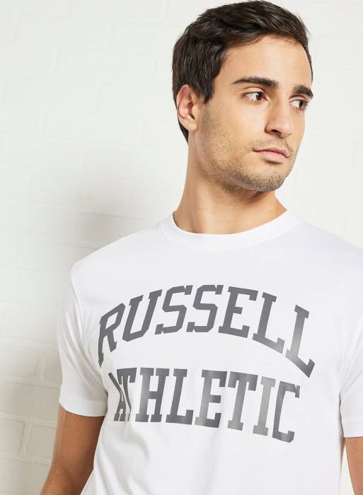تیشرت مردانه سفید برند russell athletic مدل 425