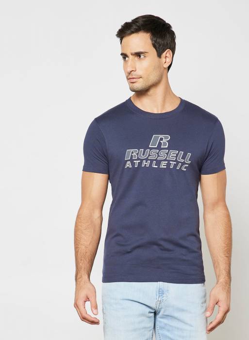 تیشرت مردانه آبی برند russell athletic مدل 428