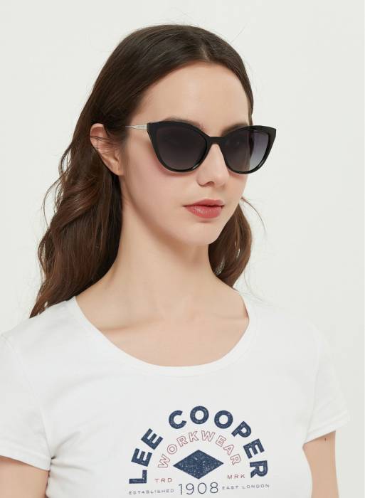 عینک آفتابی زنانه لی کوپر طوسی خاکستری مدل 399