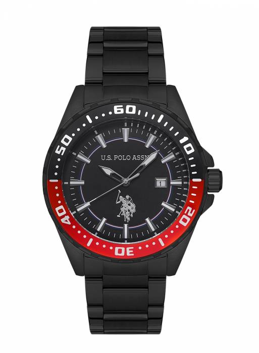 ساعت مردانه یو اس پولو مشکی مدل 602