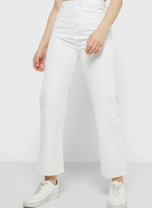 شلوار جین زنانه سفید برند ginger مدل 940