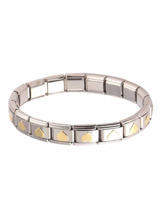 دستبند زنانه طلایی نقره ای برند sharpdo