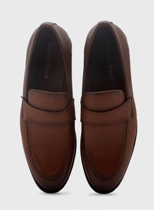 کفش راحت کلاسیک رسمی مردانه قهوه ای برند robert wood