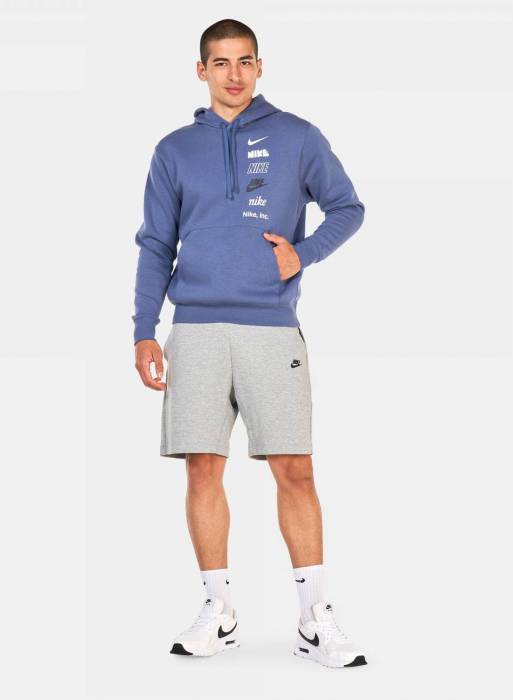 هودی سویشرت گرمکن ورزشی مردانه نایک آبی مدل 890