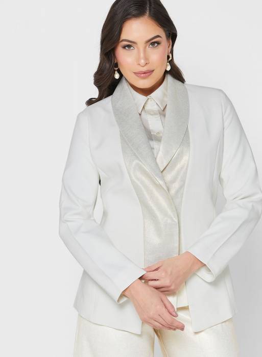 کت سفید برند ella limited edition