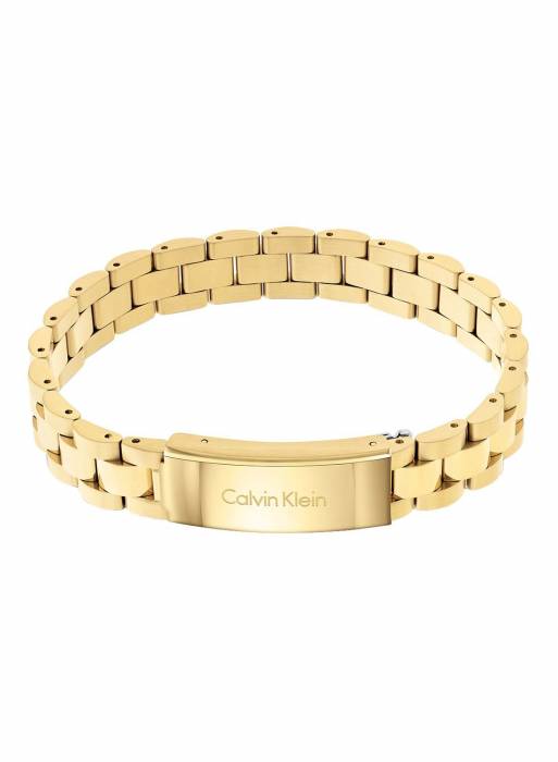دستبند مردانه کلوین کلاین طلایی