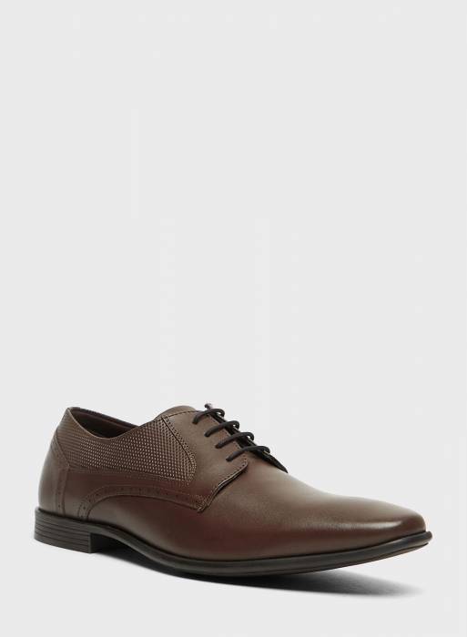کفش رسمی مردانه قهوه ای برند shoexpress