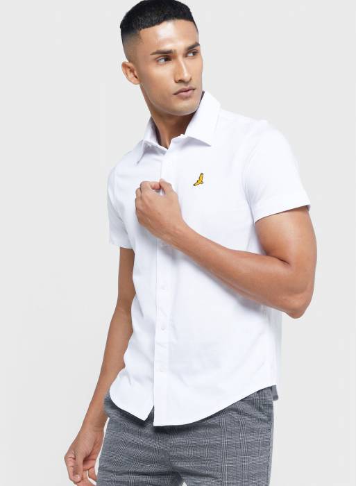 پیراهن مردانه بریوسول سفید مدل 002