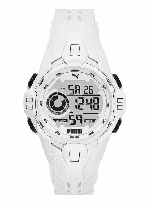 ساعت مردانه دیجیتال پوما سفید مدل 483