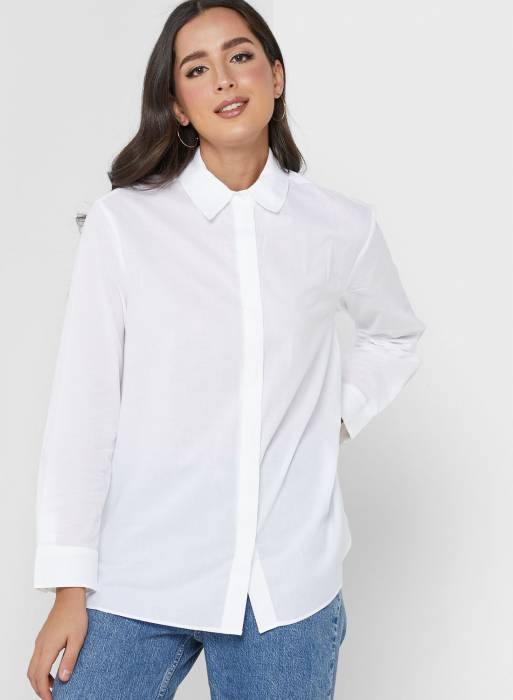 پیراهن زنانه مانگو سفید مدل 792