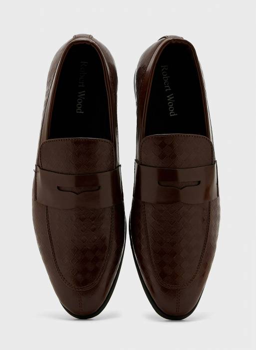 کفش راحت رسمی مردانه قهوه ای برند robert wood