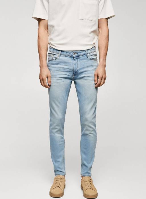 شلوار جین مردانه مانگو آبی