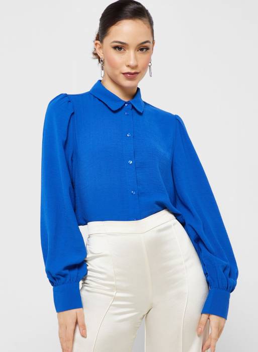 پیراهن زنانه آبی برند jacqueline de yong مدل 465