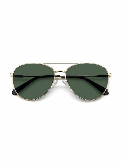 عینک آفتابی سبز برند polaroid مدل 494