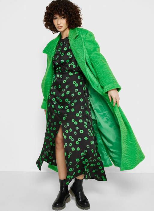 اورکت بلند زنانه سبز برند topshop