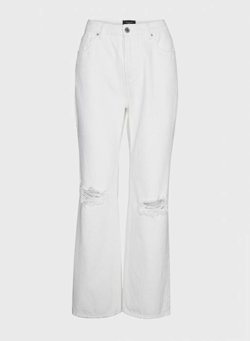 شلوار جین زنانه ورومودا سفید مدل 117