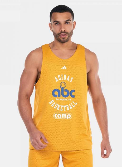 تیشرت ورزشی بسکتبال تابستانی مردانه آدیداس نارنجی