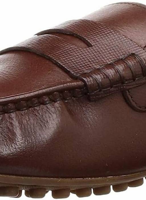 کفش راحت کلاسیک چرم رسمی مردانه قهوه ای برند ruosh