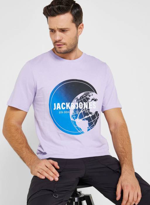 تیشرت مردانه بنفش برند jack-&-jones مدل 994