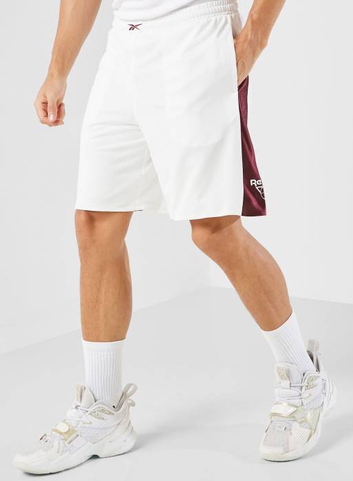 شورت ورزشی بسکتبال مردانه ریباک سفید مدل 399