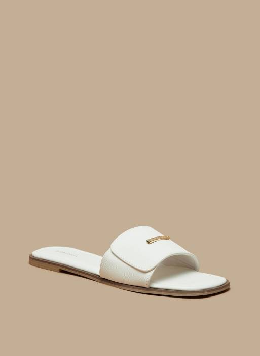 دمپایی کفش راحت زنانه سفید برند flora bella