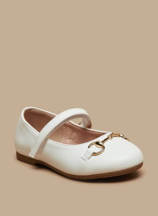 کفش بچه گانه دخترانه سفید برند flora bella