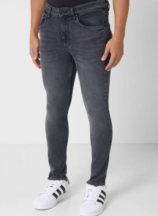شلوار جین مردانه مشکی برند seventy five مدل 123