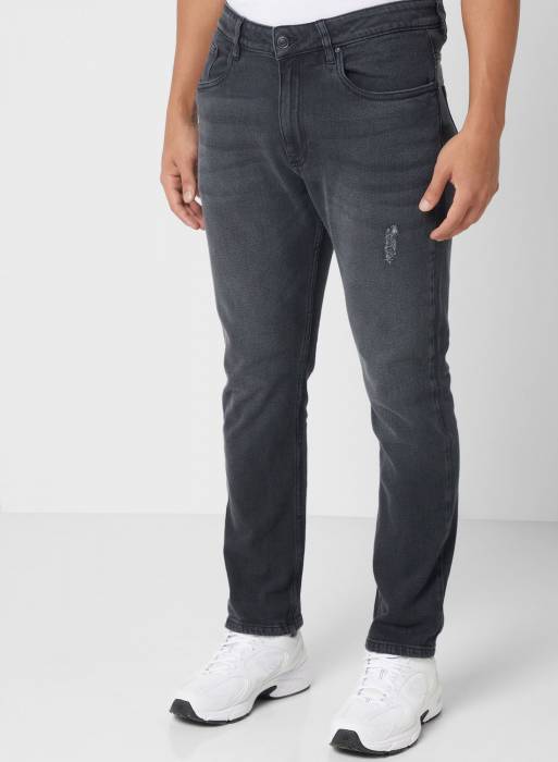 شلوار جین مردانه مشکی برند seventy five