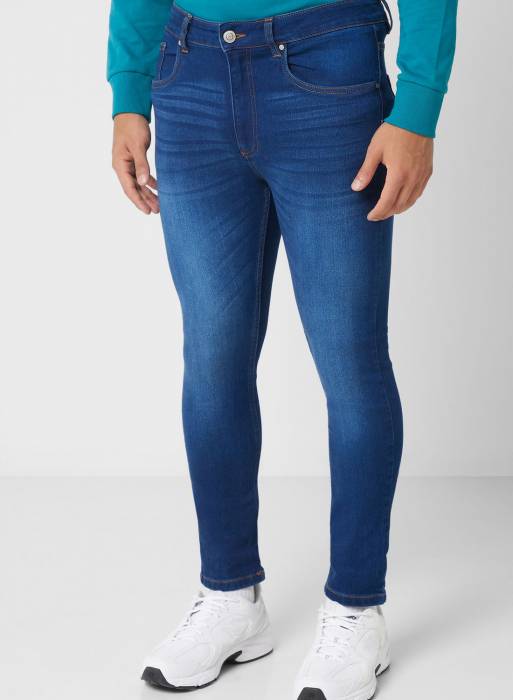 شلوار جین مردانه آبی برند seventy five مدل 127