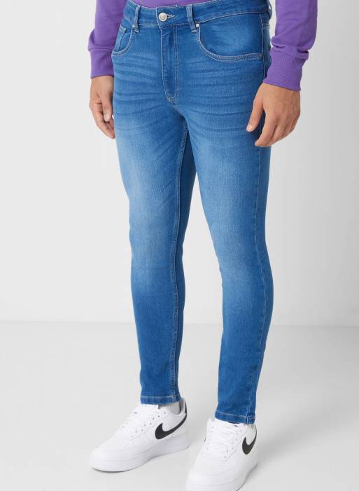 شلوار جین مردانه آبی برند seventy five مدل 128