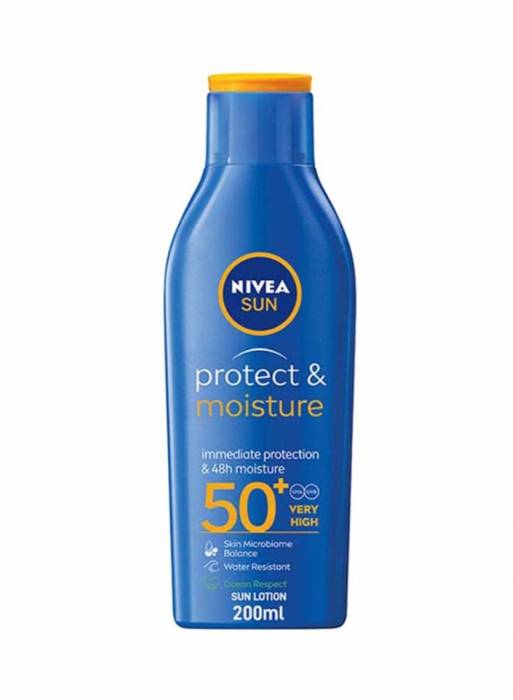 لوسیون ضد آفتاب با عامل حفاظتی SPF 50+ و حجم 200 میلی لیتر، مرطوب کننده و محافظت کننده از پوست در برابر اشعه مضر آفتاب. مدل 651