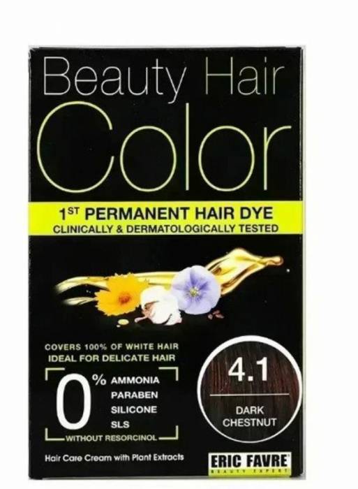 رنگ موی زیبایی اریک فاور 4.1 درجه قهوه ای تیره