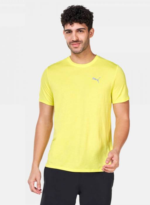 تیشرت ورزشی مردانه پوما زرد مدل 904