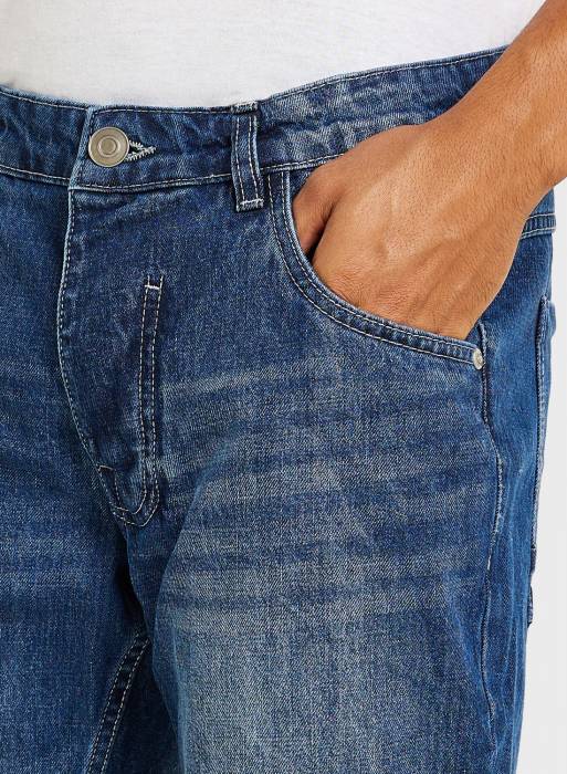 شلوارک کوتاه جین مردانه بریوسول آبی مدل 920