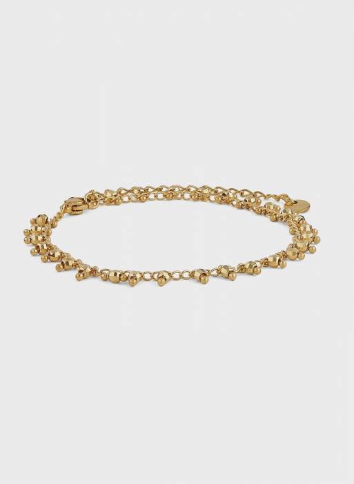 دستبند زنانه طلایی برند ella مدل 580