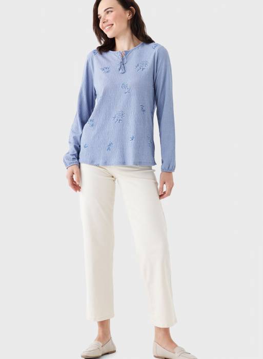 پیراهن زنانه ال سی وایکیکی آبی مدل 236