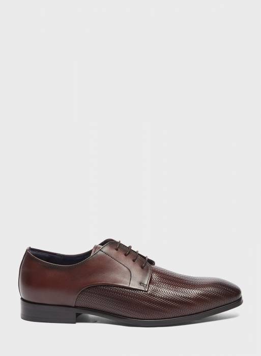 کفش رسمی مردانه قهوه ای برند duchini
