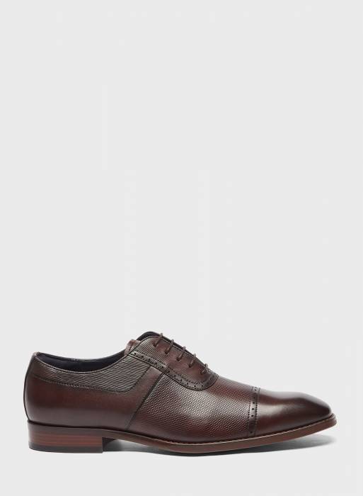 کفش رسمی مردانه قهوه ای برند duchini