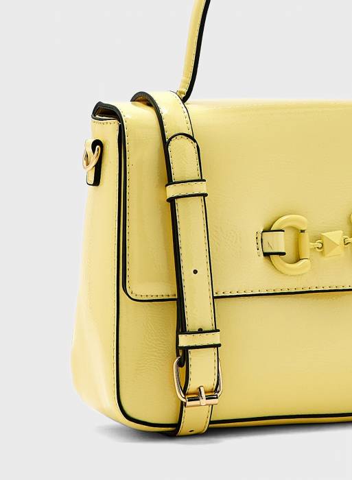 کیف زنانه زرد برند menbur