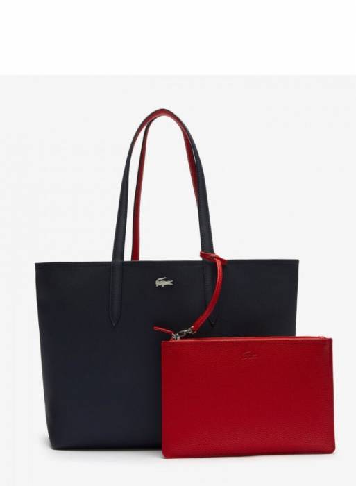 کیف زنانه لاکوست قرمز مشکی
