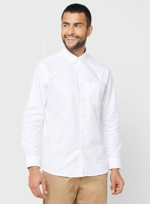 پیراهن مردانه سفید برند robert wood