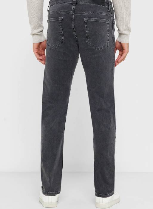 شلوار جین مردانه مانگو طوسی خاکستری مدل 118