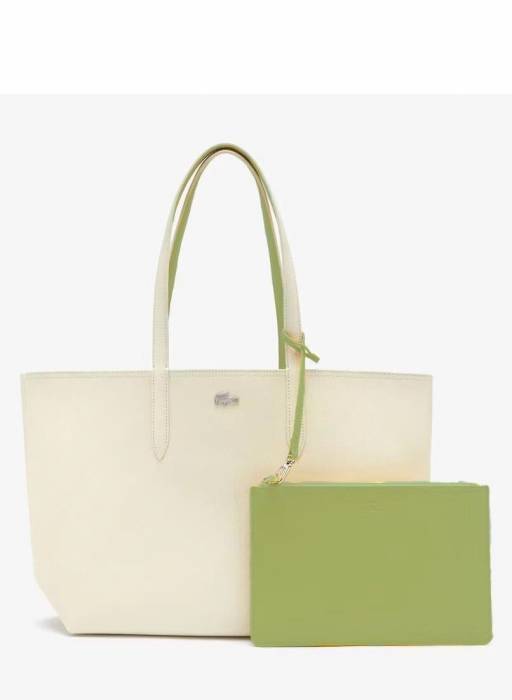 کیف زنانه لاکوست سبز سفید