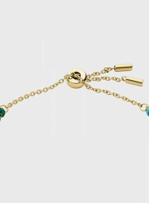 دستبند زنانه فسیل طلایی