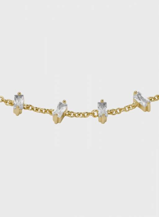 دستبند زنانه فسیل طلایی